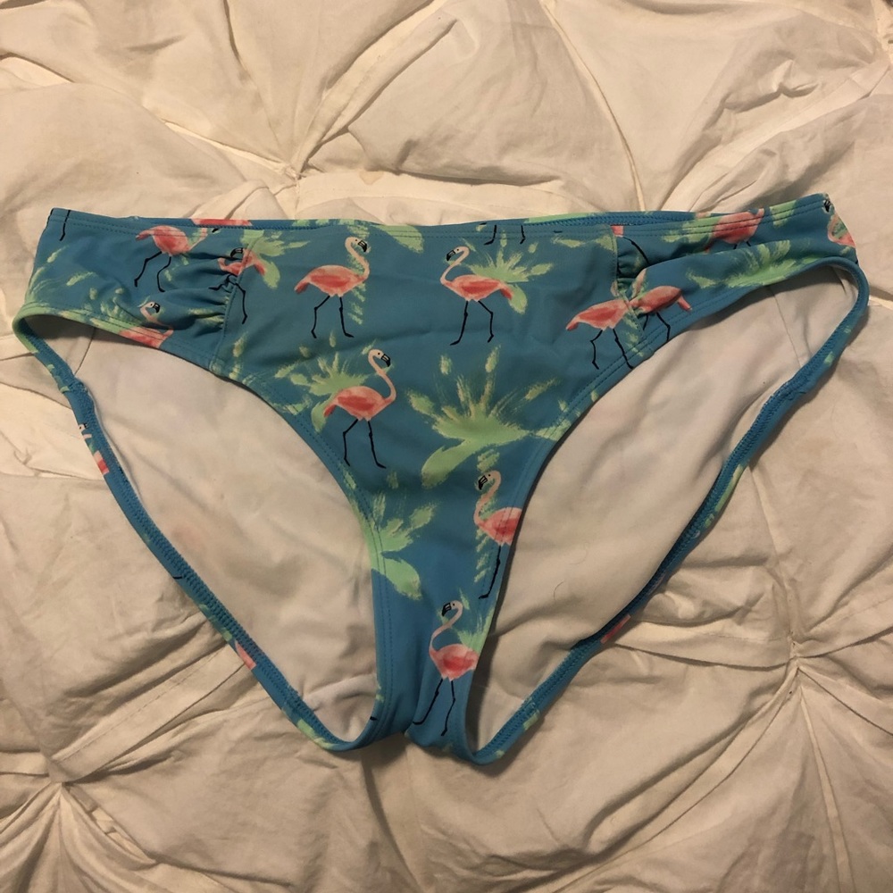 Super fun Asos flamingo bathing suit bottoms